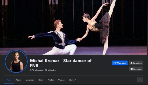 Michal Krcmar Facebook Lead Principal dancer FNB