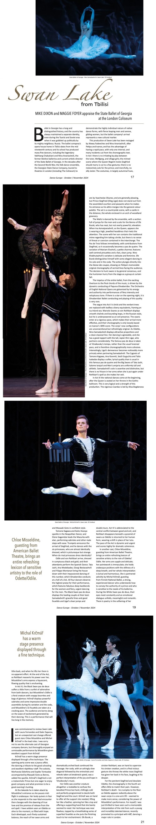 Dance Europe October November 2024 Page 17 - 21 Michal Krcmar 